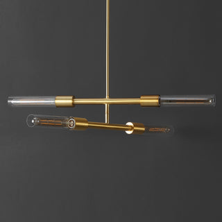 Safavieh Cronos PND4180A Brass / Clear Lamp Room Scene Off Feature