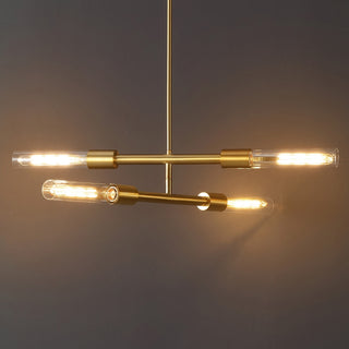 Safavieh Cronos PND4180A Brass / Clear Lamp Room Scene On Feature