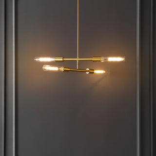 Safavieh Cronos PND4180A Brass / Clear Lamp Room Scene On Feature
