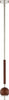 Safavieh Roxora PND4182A Dark Walnut / Nickel Lamp main image