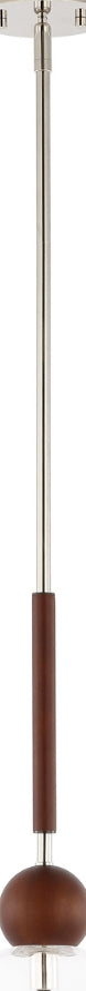 Safavieh Roxora PND4182A Dark Walnut / Nickel Lamp main image