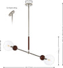 Safavieh Rocky PND4183A Dark Walnut / Nickel Lamp main image