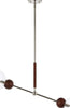 Safavieh Rocky PND4183A Dark Walnut / Nickel Lamp Main On