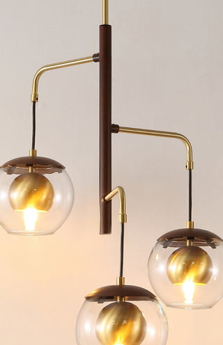 Safavieh Vylora PND4185A Dark Walnut / Brass Lamp Room Scene On Feature