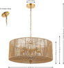 Safavieh Mamba PND4186A Natural / Gold Lamp main image