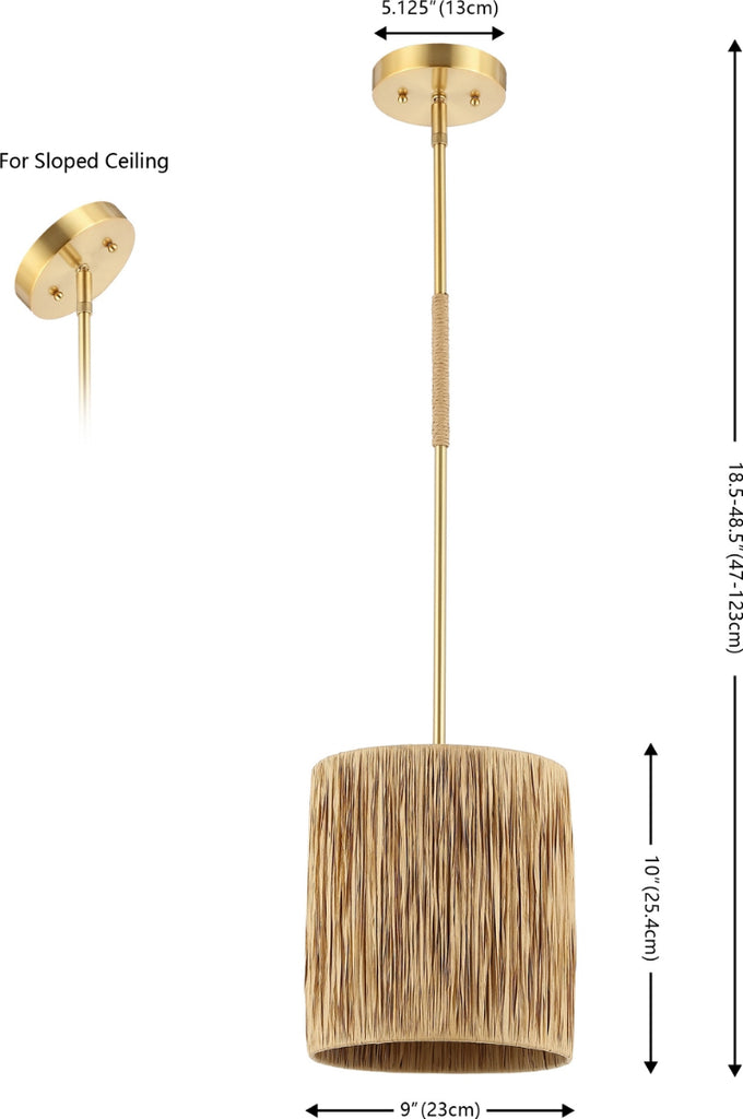 Safavieh Saija PND4189A Natural / Gold Lamp main image