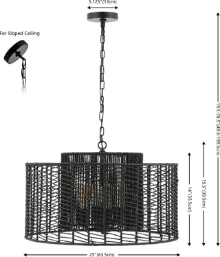 Safavieh Brynora PND4190B Black Lamp main image