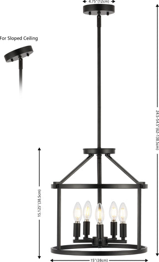 Safavieh Navassa PND4193A Black Lamp main image