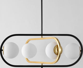 Safavieh Urbana PND4194A Black / Brass Lamp Room Scene Off Feature