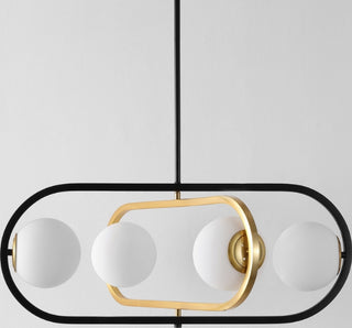 Safavieh Urbana PND4194A Black / Brass Lamp Room Scene Off Feature