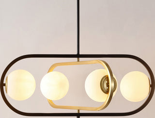 Safavieh Urbana PND4194A Black / Brass Lamp Room Scene On Feature