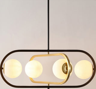 Safavieh Urbana PND4194A Black / Brass Lamp Room Scene On Feature