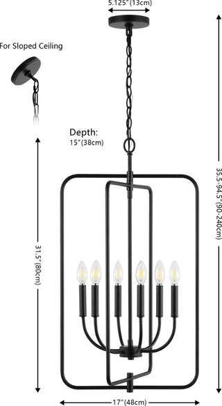 Safavieh Alto PND4196A Black Lamp main image