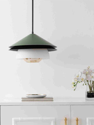 Safavieh Jalen PND4201A Green Lamp Room Scene Off Feature