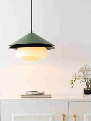 Safavieh Jalen PND4201A Green Lamp Room Scene On Feature