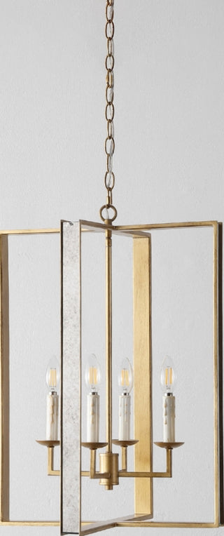 Safavieh Markle PND4205A Antique Gold Lamp Room Scene Off Feature