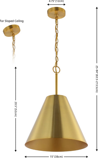 Safavieh Jenner PND4209B Brass Lamp main image