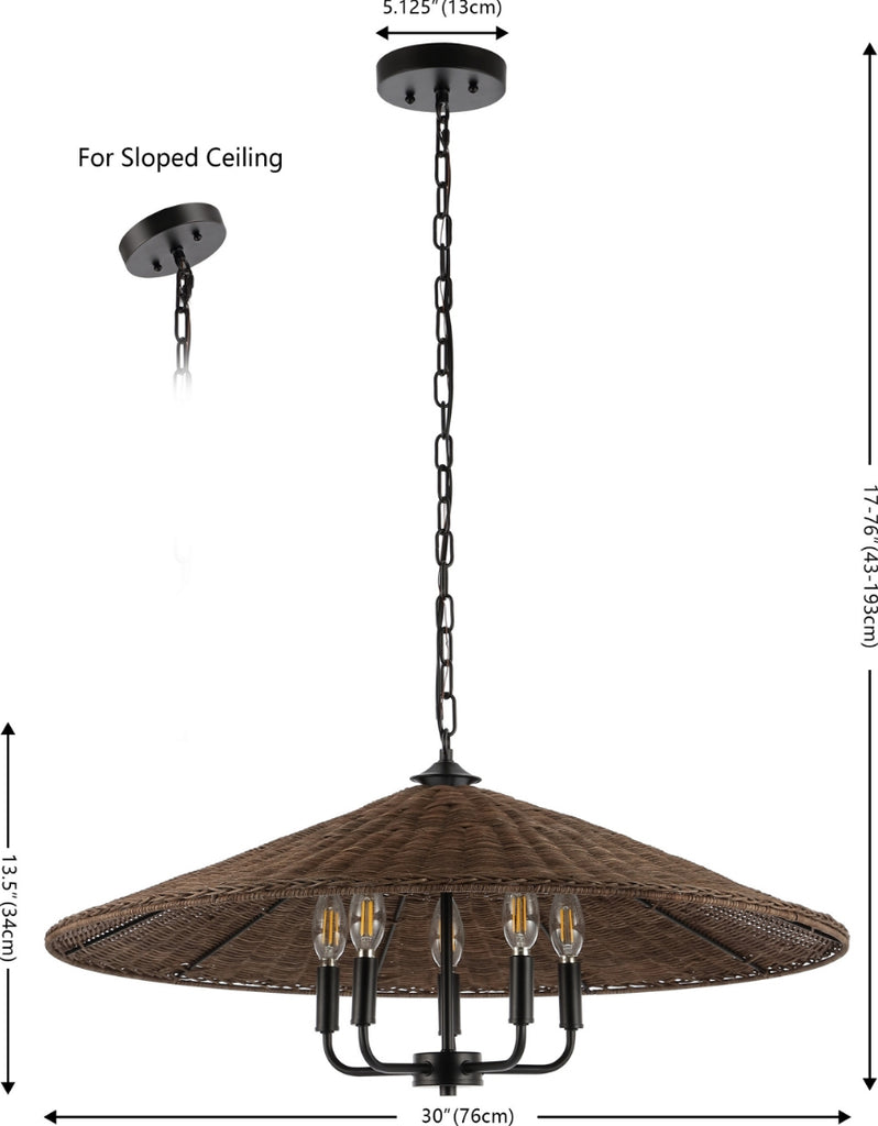 Safavieh Palmera PND4211A Dark Natural / Black Lamp main image