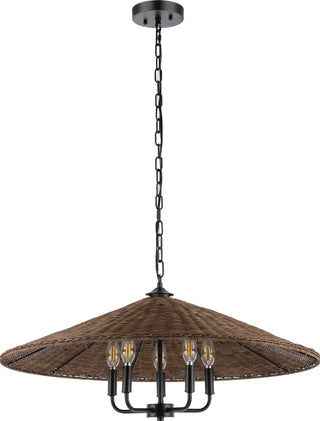 Safavieh Palmera PND4211A Dark Natural / Black Lamp Main Off