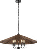 Safavieh Palmera PND4211A Dark Natural / Black Lamp Main On