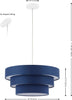Safavieh Clelia PND4212B Navy / White Lamp main image