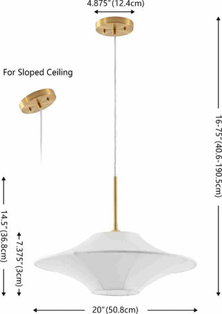 Safavieh Lanai PND4217A White / Brass Lamp main image