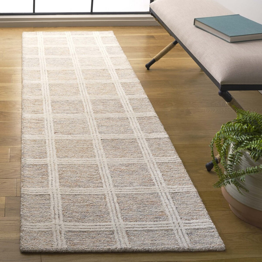 Safavieh Pine PNE103Q Rust / Ivory Area Rug Room Scene Feature