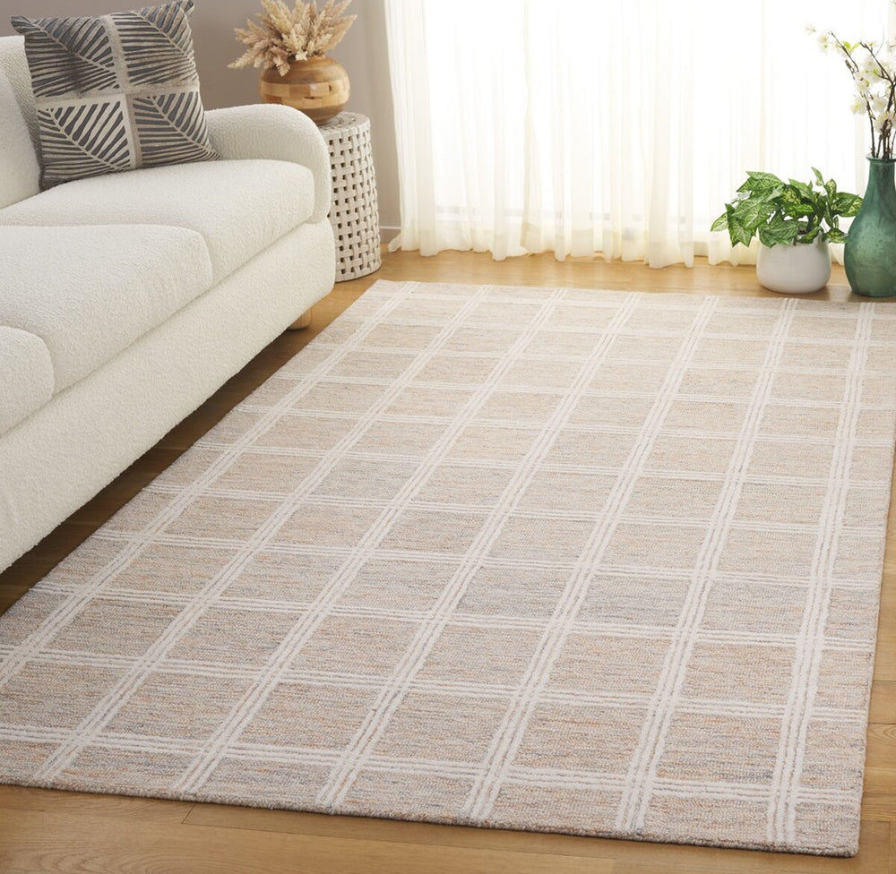 Safavieh Pine PNE103Q Rust / Ivory Area Rug Room Scene Feature