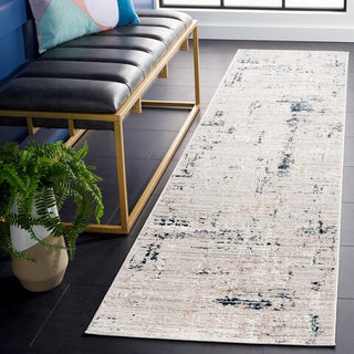 Safavieh Parker PRK100 Taupe / Grey Blue Area Rug Room Scene Feature