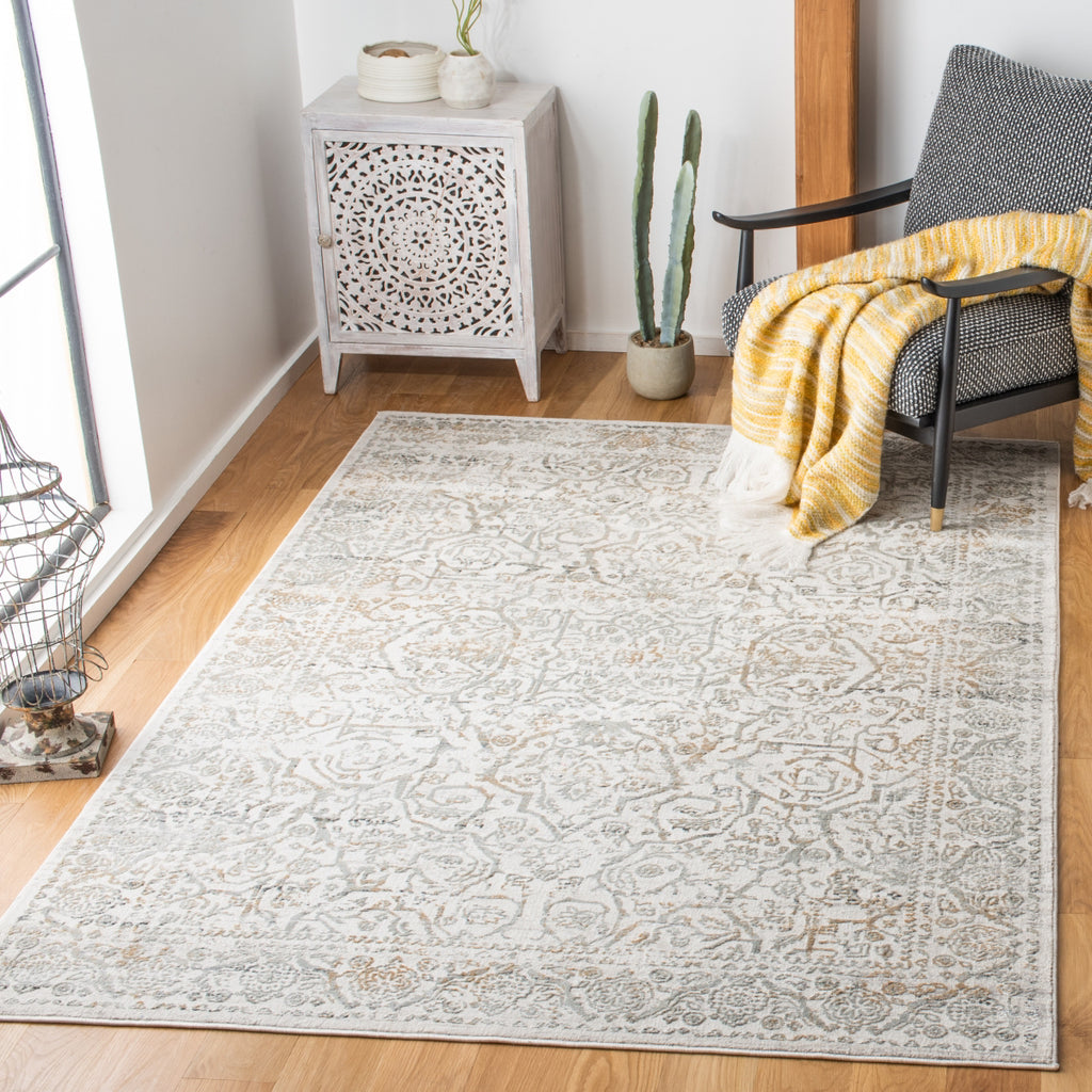 Safavieh Princeton PRN714A Beige / Grey Area Rug Room Scene Feature