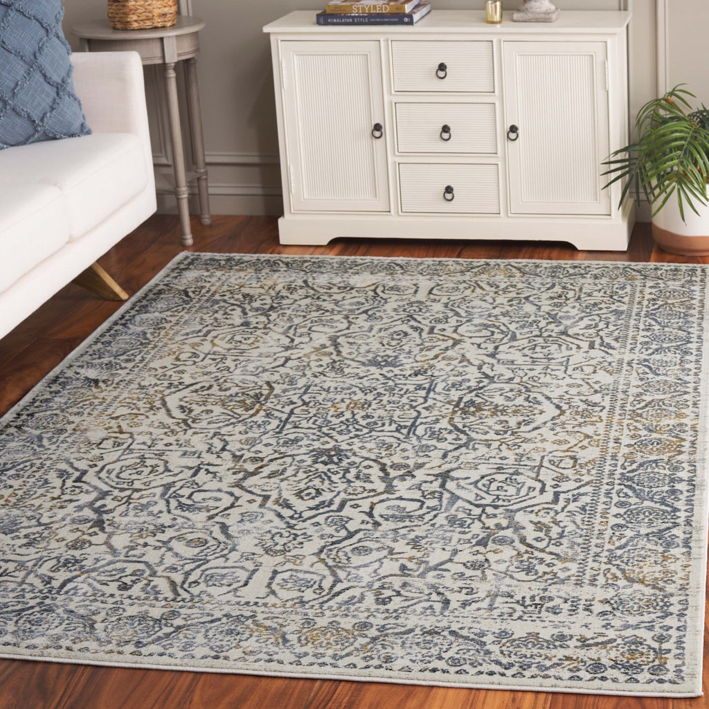 Safavieh Princeton PRN714S Cream / Slate Area Rug Room Scene Feature