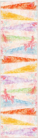 Safavieh Paint Brush PTB173 Pink / Blue Machine Washable Area Rug