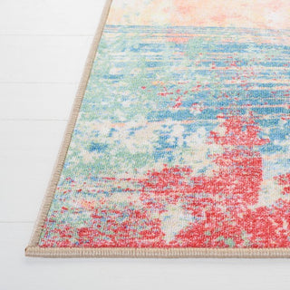 Safavieh Paint Brush PTB173 Pink / Blue Machine Washable Area Rug