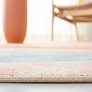 Safavieh Paint Brush PTB173 Pink / Blue Machine Washable Area Rug