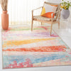 Safavieh Paint Brush PTB173 Pink / Blue Machine Washable Area Rug