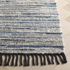 Safavieh Rag Rug RAR301L Light Blue / Black Area Detail
