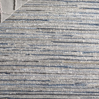 Safavieh Rag Rug RAR301L Light Blue / Black Area Detail