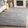 Safavieh Rag Rug RAR301L Light Blue / Black Area Room Scene