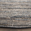 Safavieh Rag Rug RAR301L Light Blue / Black Area Detail