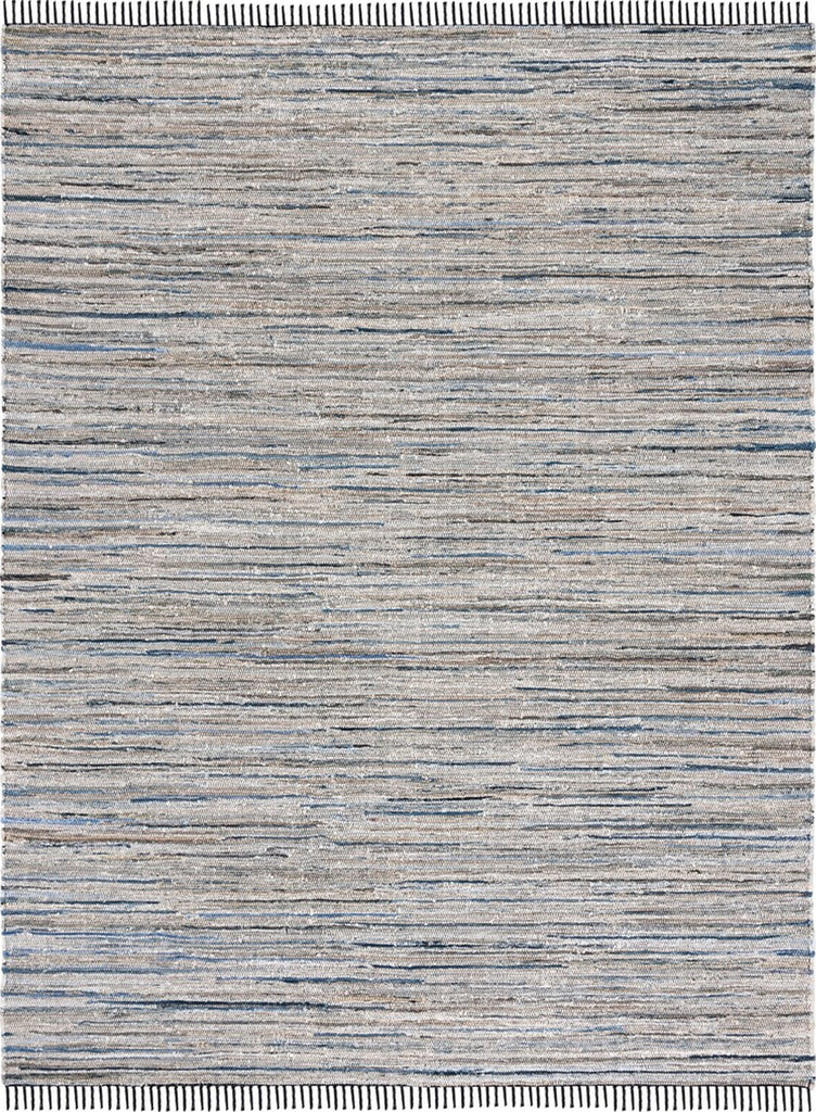 Safavieh Rag Rug RAR301L Light Blue / Black Area main image