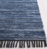 Safavieh Rag Rug RAR301M Blue / Black Area Detail