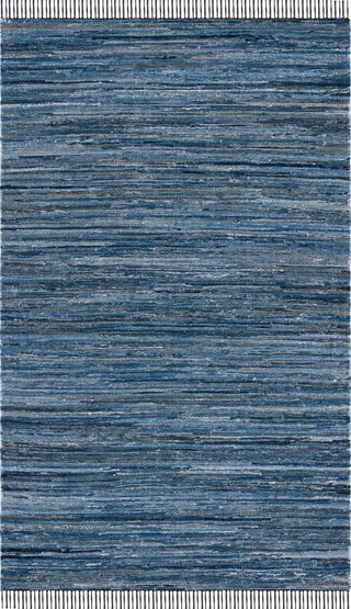 Safavieh Rag Rug RAR301M Blue / Black Area Main