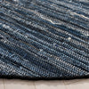 Safavieh Rag Rug RAR301M Blue / Black Area Detail
