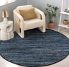Safavieh Rag Rug RAR301M Blue / Black Area Room Scene Feature