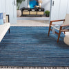 Safavieh Rag Rug RAR301M Blue / Black Area Room Scene Feature