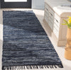Safavieh Rag Rug RAR301N Navy / Black Area Room Scene
