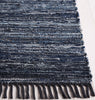 Safavieh Rag Rug RAR301N Navy / Black Area Detail
