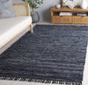 Safavieh Rag Rug RAR301N Navy / Black Area Room Scene
