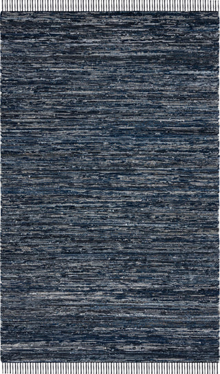 Safavieh Rag Rug RAR301N Navy / Black Area Main