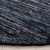 Safavieh Rag Rug RAR301N Navy / Black Area Detail